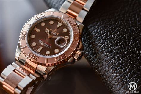 rolex yacht-master 116621 rose gold & steel chocolate dial|Rolex 126622 review.